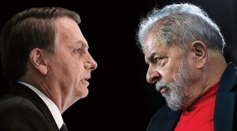 Imagem: lula e bolsonaro 30092021120156661 Campanha de Bolsonaro envia ao TSE informações sobre rádios com inserções irregulares