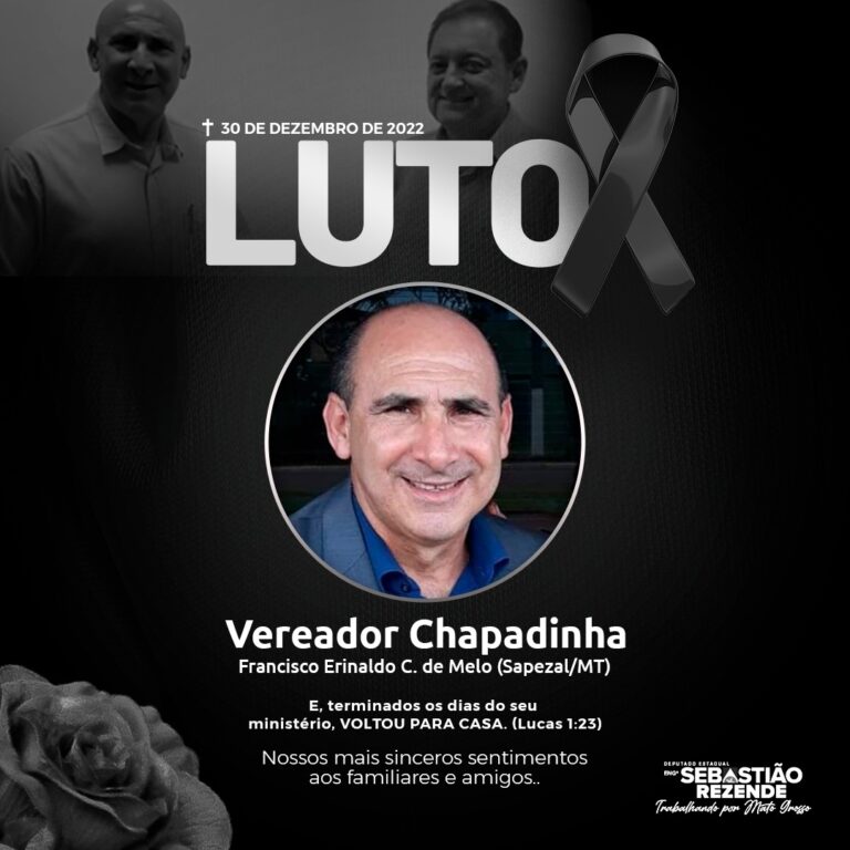 Deputado Sebastião Rezende lamenta morte de amigo vereador