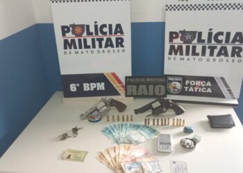 Polícia Militar prende sete suspeitos por homicídio e apreende armas de fogo em Cáceres