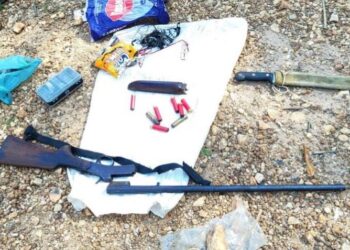 Sema e PM tiram de circulação espingarda e apetrechos de pesca predatória em Santa Terezinha