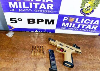 Polícia Militar prende homem com pistola sem registro em Rondonópolis