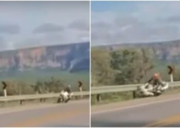 Vídeo flagra acidente que matou motociclista em Chapada; veja