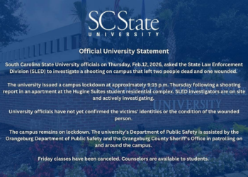 Ataque a tiros deixa dois mortos em universidade na Carolina do Sul