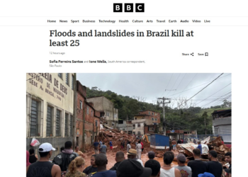 'Devastação no Brasil': tragédia em MG após chuvas torrenciais repercute na imprensa mundial