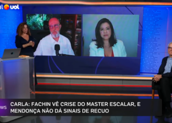 Fachin vê crise do Master escalar, age com cautela e Mendonça não dá sinais de recuo | Carla Araújo
