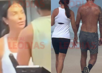 Longe do trabalho, Ivete e empresário malham juntos e passeiam de mãos dadas em SC
