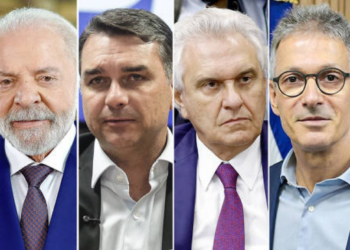 Lula perde vantagem e empata com Flávio Bolsonaro, Caiado e Zema no 2º turno