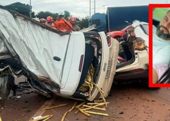 Casal que morreu em acidente entre Compass e caminhão na BR-163 em Sinop é identificado