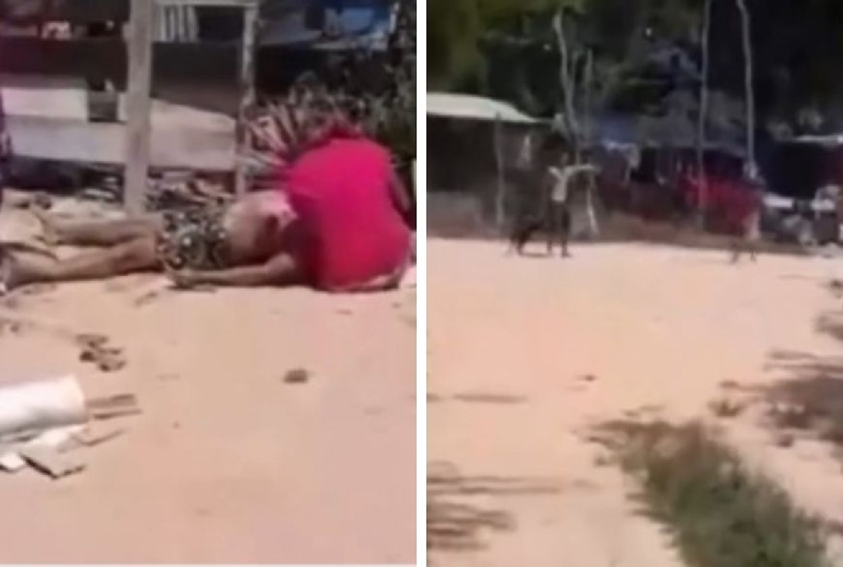VÍDEO: homem é morto a facadas em Cuiabá após briga generalizada entre vizinhos