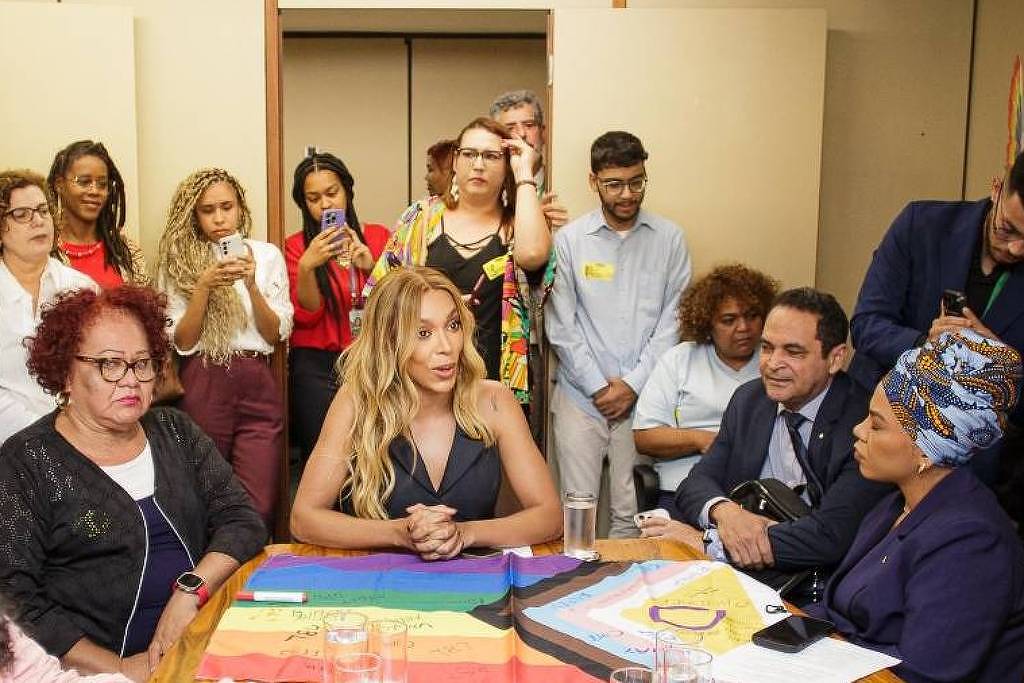 Erika Hilton protocola projeto de Política Nacional dos Direitos LGBTQIA+