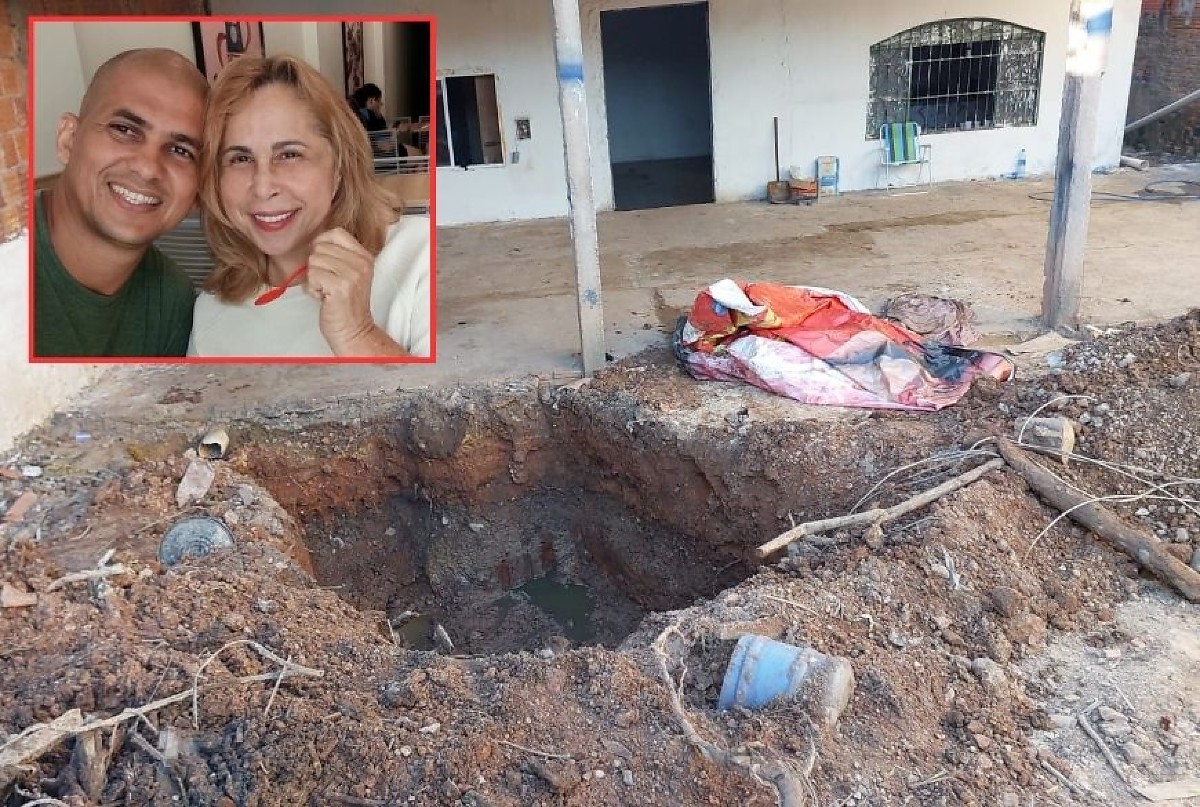 Vídeo mostra cova feita por marido para enterrar esposa assassinada por ele