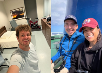 Passageiro posta selfie na quarentena após 41 dias embarcado em navio com surto de hantavírus: 'Estou bem'