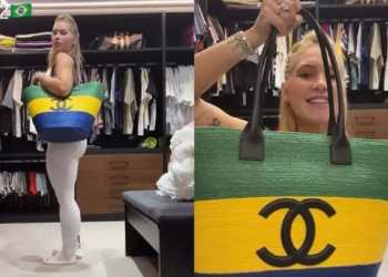 Virginia Fonseca ostenta bolsas de luxo para a Copa do Mundo