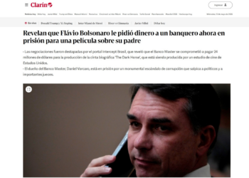Relação entre Flávio Bolsonaro e Vorcaro repercute na imprensa internacional