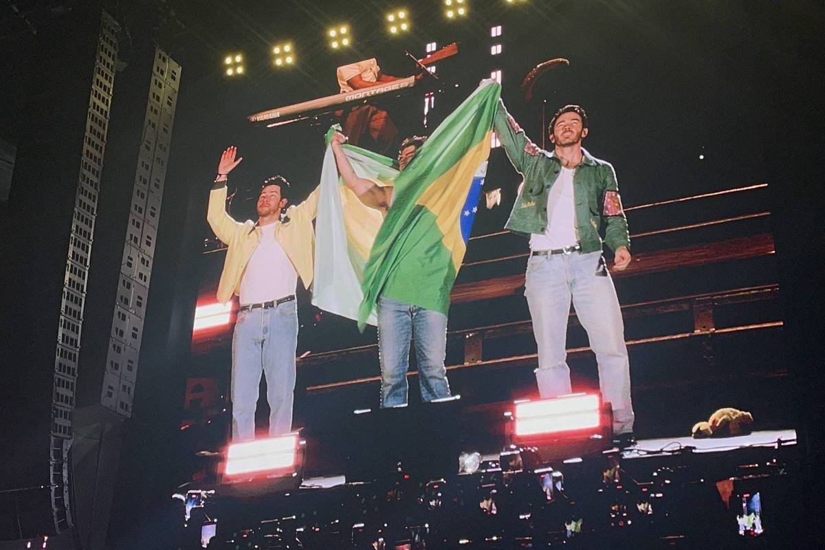 Jonas Brothers cantam com Vanessa da Mata e Luísa Sonza em SP
