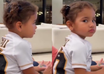 Bruna Biancardi mostra Mavie com ciúmes de crianças ao lado de Neymar: ‘Não pode’