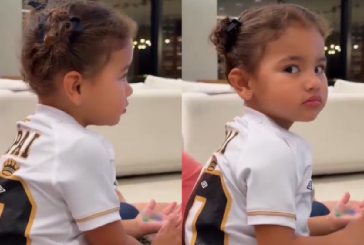 Bruna Biancardi mostra Mavie com ciúmes de crianças ao lado de Neymar: ‘Não pode’