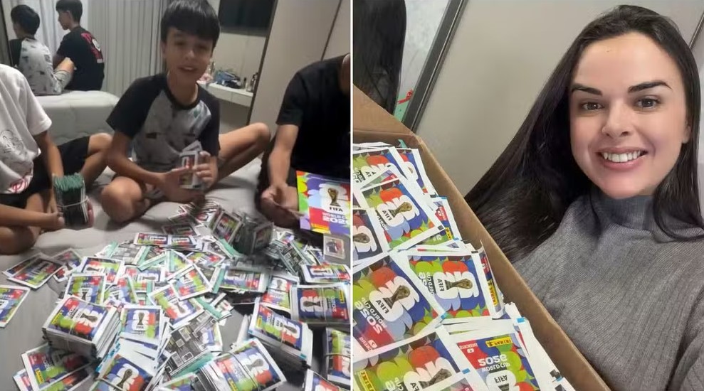 Mãe adquire 2 mil pacotes de figurinhas para o filho em SC: "Oportunidade"