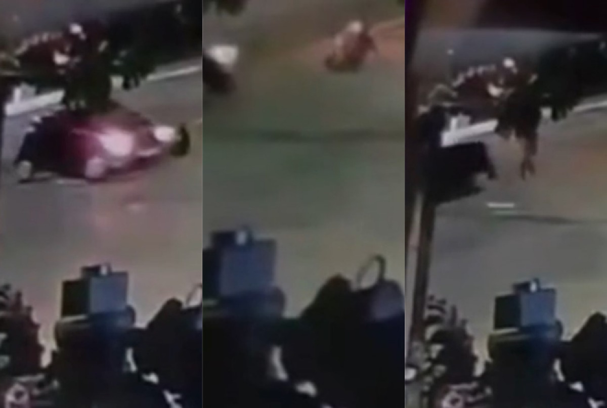 Câmera mostra carro atropelando homem em Querência e polícia suspeita de crime intencional