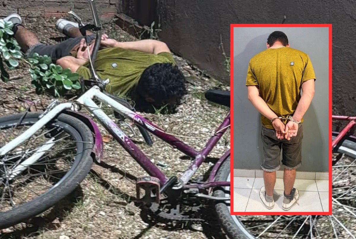 Pai flagra tornozelado nu e se masturbando ao lado da janela do quarto das filhas de 7 e 8 anos