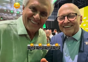 Pivetta resgata foto antiga com Caiado e brinca: “Estamos mais bonitos agora”