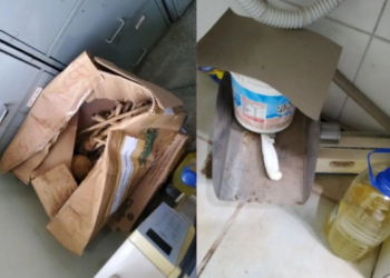 CRM interdita IML de Barra do Garças após flagrar ossos humanos e balança de pesar fetos no chão