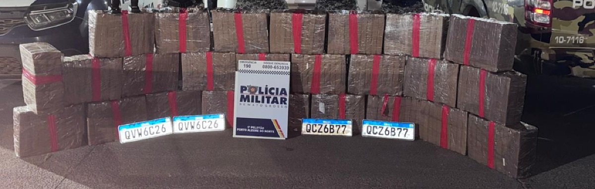 Carga com mais de meia tonelada de maconha que saiu de MT rumo ao Maranhão é interceptada na BR-158