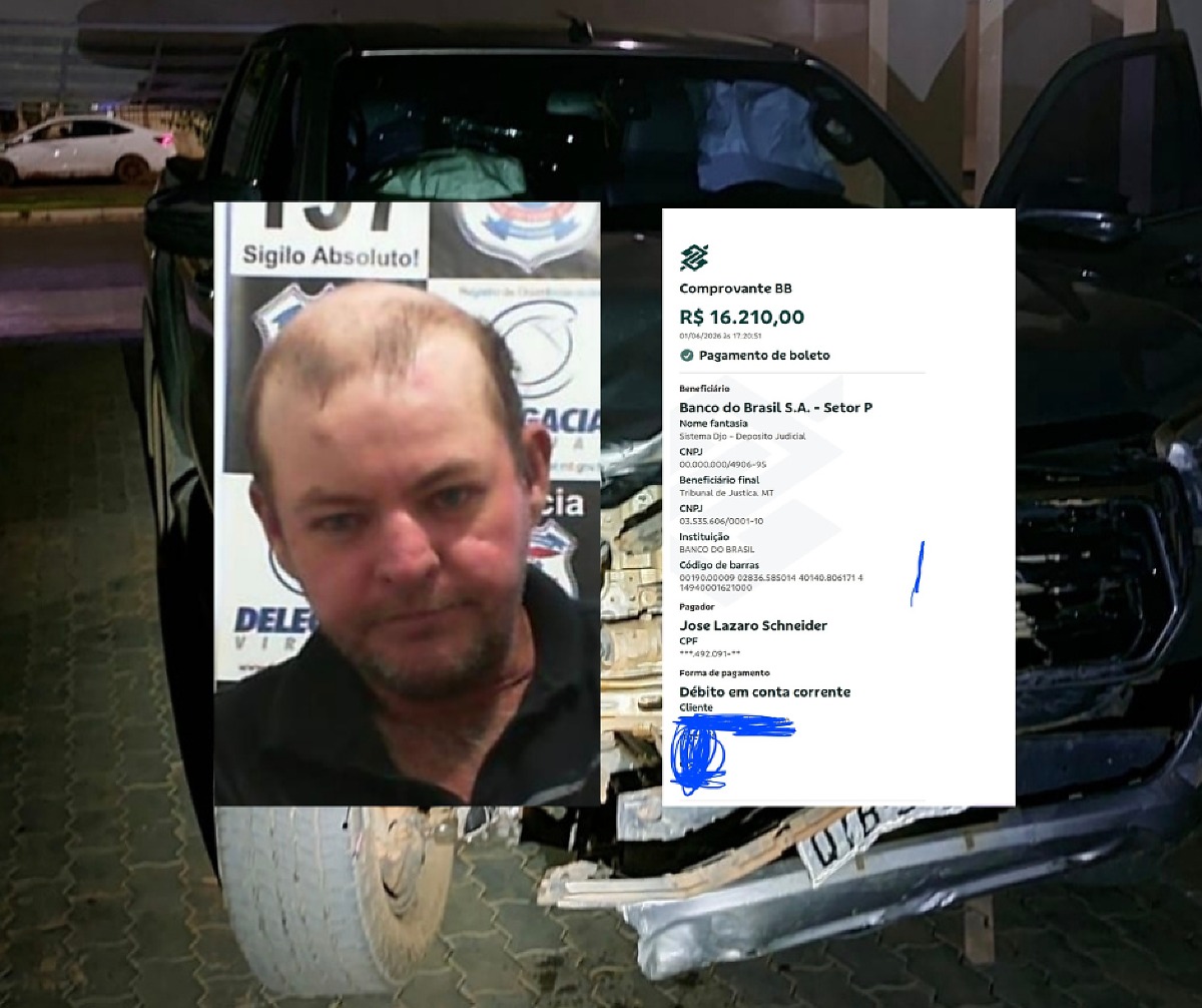 Motorista bêbado que atropelou e matou jovem em Sapezal paga fiança de R$ 16 mil e se livra da prisão