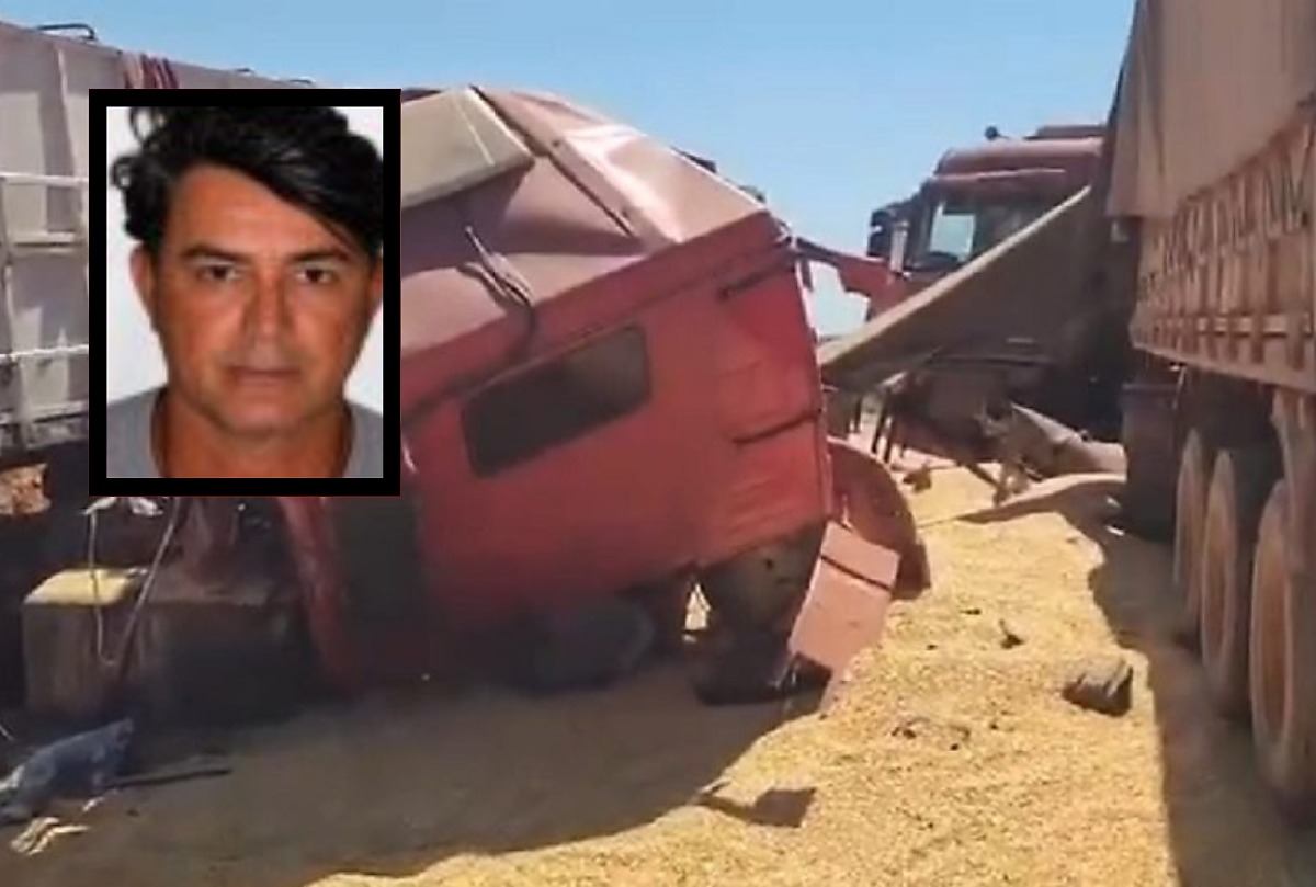 Identificado motorista que morreu em batida entre carretas na MT-438 