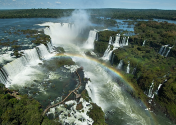 Turista pula nas águas das Cataratas do Iguaçu para pegar celular; veja vídeo