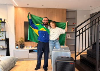 Casal brasileiro gasta R$ 46 mil para ver 1º jogo do Brasil na Copa: 'Obrigação de se divertir'