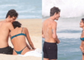 Bruna Marquezine e Shawn Mendes desfrutam de dia ensolarado na praia do Rio de Janeiro após chegada do cantor ao Brasil