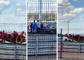 Tesla bate em Ferrari durante desfile de carros na Fórmula Truck em Cuiabá