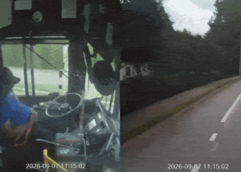 VÍDEO: Motorista de ônibus dorme ao volante e bate em árvores nos EUA