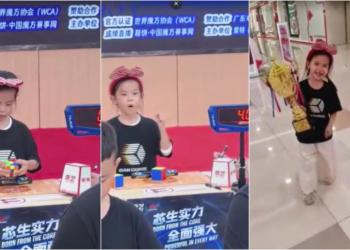 Chinesa de 6 anos bate recorde mundial de cubo mágico duas vezes em 3 dias; veja VÍDEO
