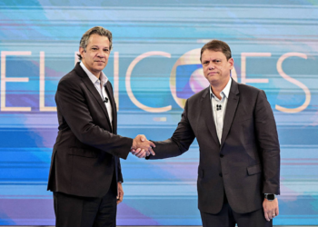'Querem Milei aqui', e 'selo ouro do MEC'; veja principais frases do debate entre Tarcísio e Haddad