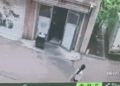 VÍDEO: Explosão em loja arranca roupas de homem, que foge de cueca na China